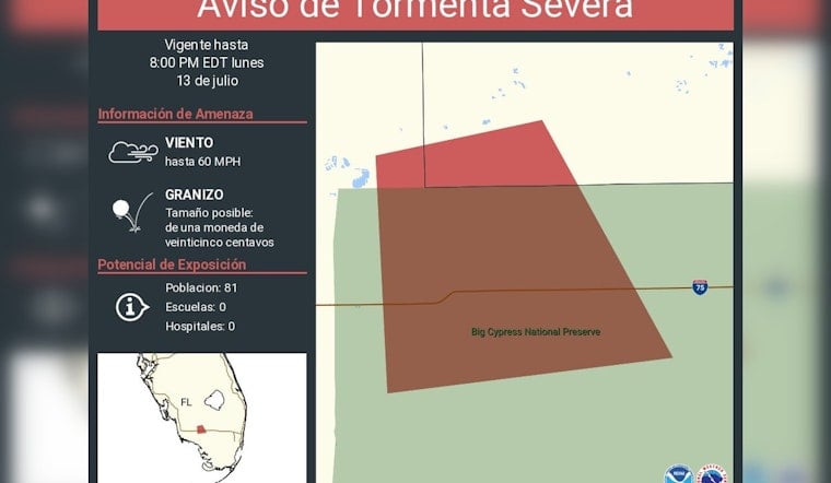Spanish Storm Alert Puts Collier’s Alligator Alley On Edge
