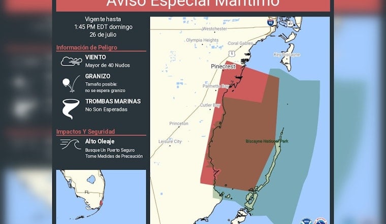 Spanish Storm Alert Sends Biscayne Bay Boaters Racing For Cover