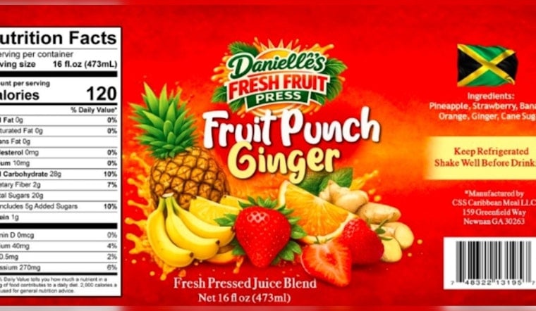 State Flags Newnan Juice Blends as Danielle's Bottles Draw Advisory