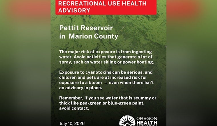 State Sounds Alarm on Pettit Reservoir as Toxic Bloom Nears EPA Limit