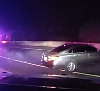 Stolen Car, Spiked Tires: San Pablo Police Dashcam Chase Ends In Martinez