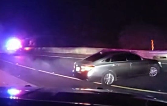 Stolen Car, Spiked Tires: San Pablo Police Dashcam Chase Ends In Martinez