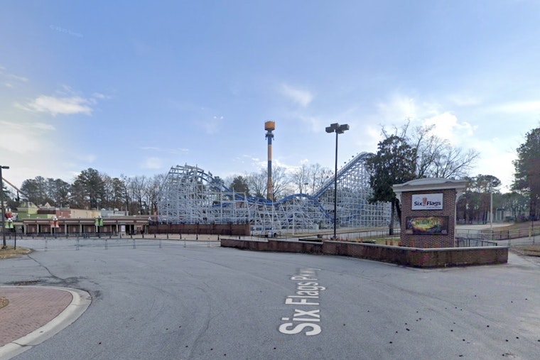 Storm-Slammed Tree at Six Flags Entrance Leaves Four Hurt in Austell