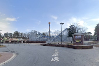 Storm-Slammed Tree at Six Flags Entrance Leaves Four Hurt in Austell