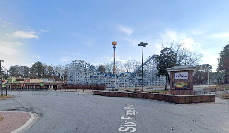 Storm-Slammed Tree at Six Flags Entrance Leaves Four Hurt in Austell