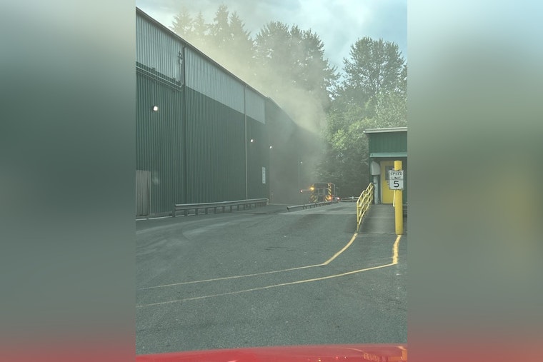 Stubborn Machinery Fire Chokes Eastside Block As Crews Swarm NE 190th St