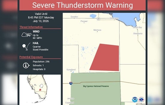Sudden Hendry County Tempest Slams Lake Okeechobee Corridor