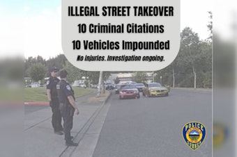 Sumner Cops Crash Warehouse Sideshow, Haul Off 10 Cars