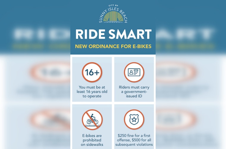 Sunny Isles Beach Slaps 16+ Age Limit And Sidewalk Ban On E‑Bikes