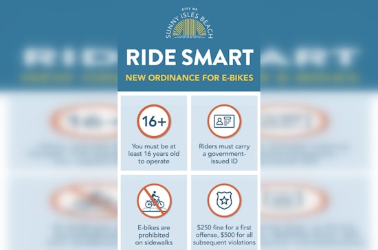 Sunny Isles Beach Slaps 16+ Age Limit And Sidewalk Ban On E‑Bikes