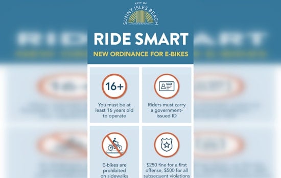 Sunny Isles Beach Slaps 16+ Age Limit And Sidewalk Ban On E‑Bikes