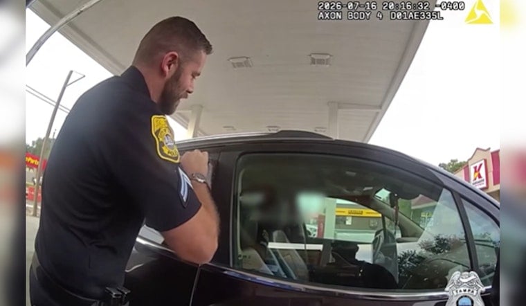 Tampa Cops Pry Open SUV To Save Little Girl Trapped At Gas Pump