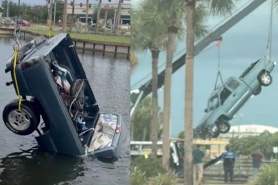 Tarpon Springs Man Dies After Truck Sinks Into Pinellas Pond