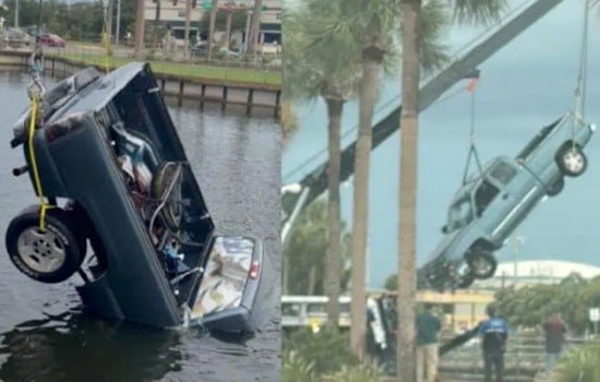 Tarpon Springs Man Dies After Truck Sinks Into Pinellas Pond