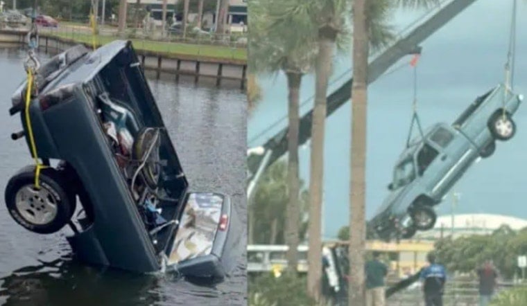 Tarpon Springs Man Dies After Truck Sinks Into Pinellas Pond