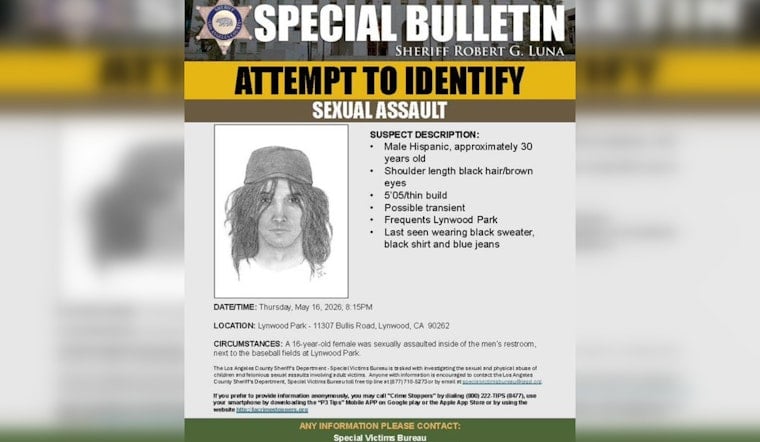 Teen Girl Attacked In Lynwood Park Restroom As Deputies Hunt Suspect