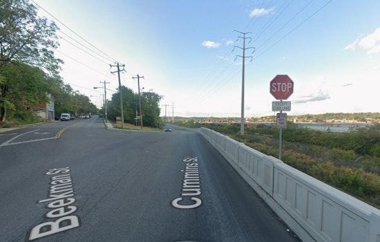 Third Car In A Month Takes Scary Plunge Into Mill Creek In North Fairmount