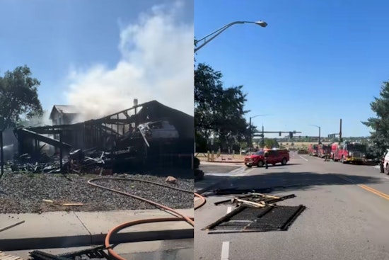 Thornton Firefighters Forced Outside As House Blaze Threatens Roof Collapse