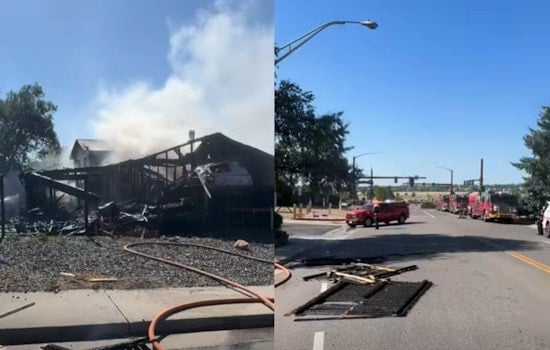 Thornton Firefighters Forced Outside As House Blaze Threatens Roof Collapse