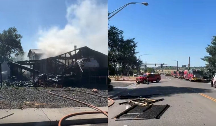 Thornton Firefighters Forced Outside As House Blaze Threatens Roof Collapse