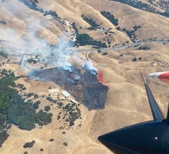 Vargas Fire Scorches Fremont Hills Before Crews Slam On the Brakes