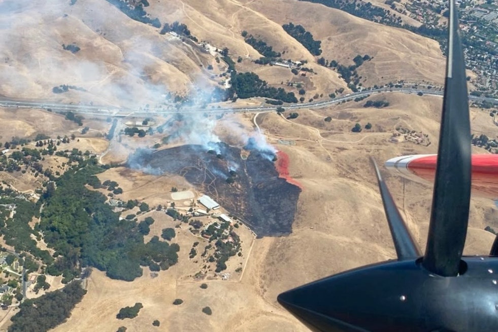 Vargas Fire Scorches Fremont Hills Before Crews Slam On the Brakes