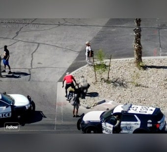 Vegas Eye In The Sky Nails Window-Smashing Suspect On Tropicana