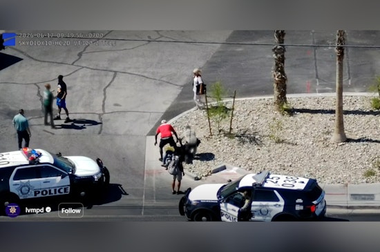 Vegas Eye In The Sky Nails Window-Smashing Suspect On Tropicana