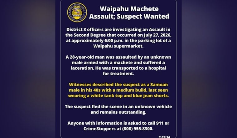 Waipahu Supermarket Parking Lot Turns Violent in Machete Ambush