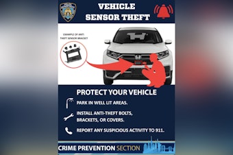 West Harlem Car Crooks Now Targeting High-Tech Sensors, NYPD Warns