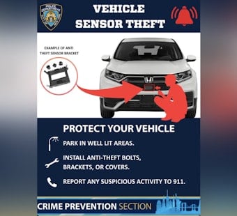 West Harlem Car Crooks Now Targeting High-Tech Sensors, NYPD Warns