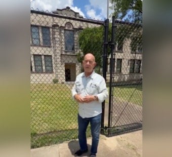 Whitmire Walks Through Charred Harper School As Houston Scrambles To Save Its Past
