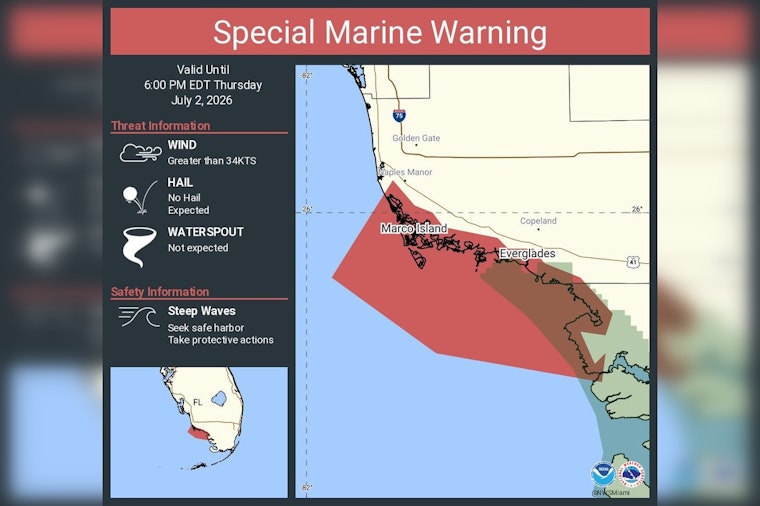 Wild Gulf Squalls Put Everglades Boaters On High Alert, NWS Miami Warns