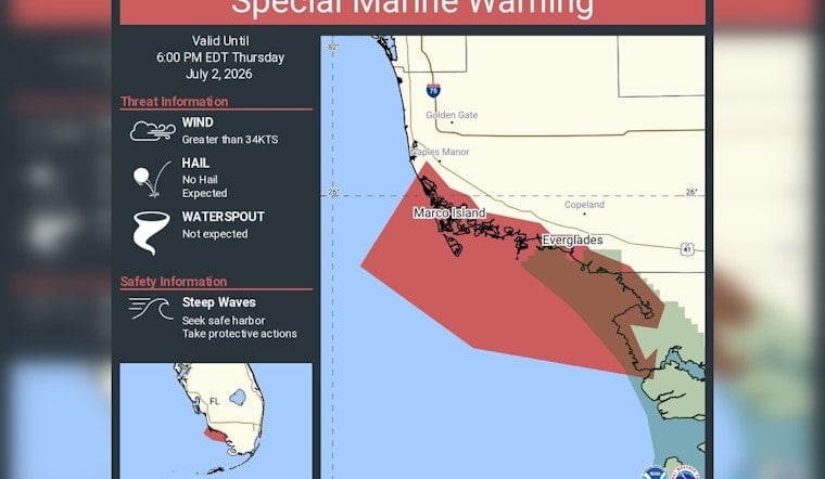 Wild Gulf Squalls Put Everglades Boaters On High Alert, NWS Miami Warns