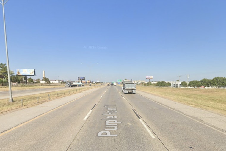 Wild OKC Storms Toss Semi Onto Its Side Along I-44
