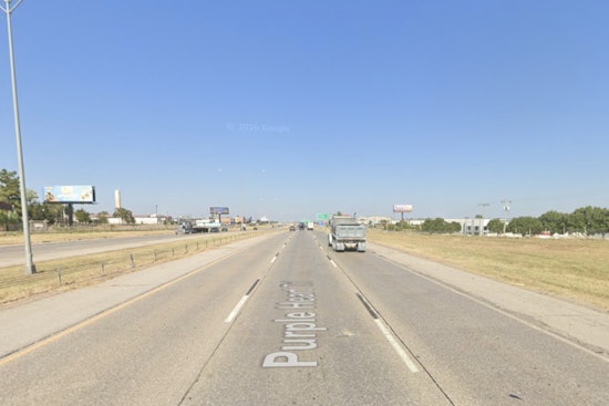 Wild OKC Storms Toss Semi Onto Its Side Along I-44