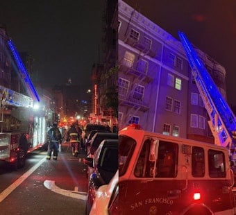 1-Alarm Fire Tears Through Historic Geary Street Building, Tenants Evacuated