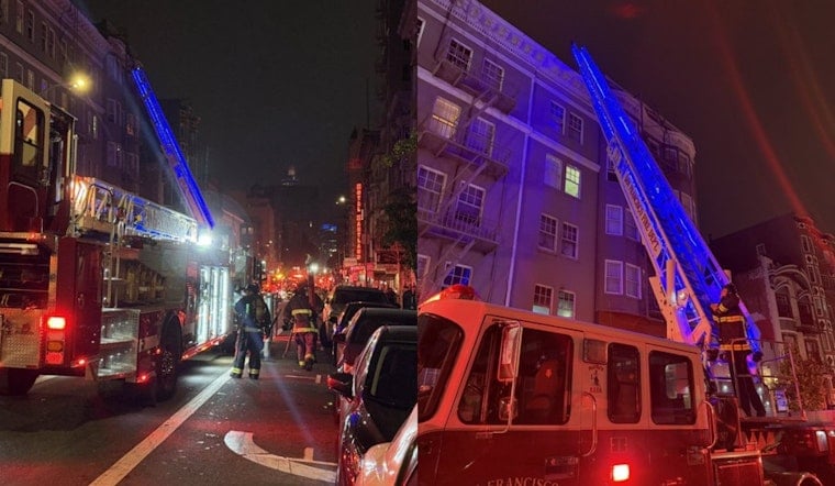1-Alarm Fire Tears Through Historic Geary Street Building, Tenants Evacuated