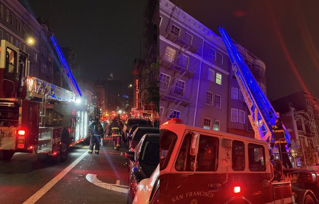 1-Alarm Fire Tears Through Historic Geary Street Building, Tenants Evacuated