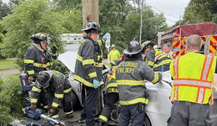 19-Year-Old Critically Hurt After Car Slams Into Pole in Attleboro