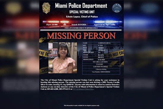 61-Year-Old Woman Vanishes From Miami's Flagami, Police Beg Public for Leads