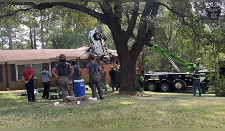 78-Year-Old Driver Dies After SUV Crashes Onto Roof of East Macon Home