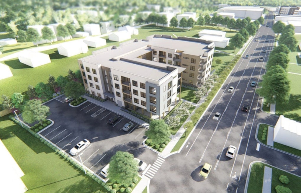 93 Affordable Senior Homes Rise Around Lila Mae Brock's Statue in Greenville