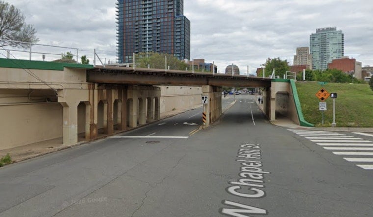 Person Falls From Durham Rail Bridge Onto Chapel Hill Street as Train Sounds