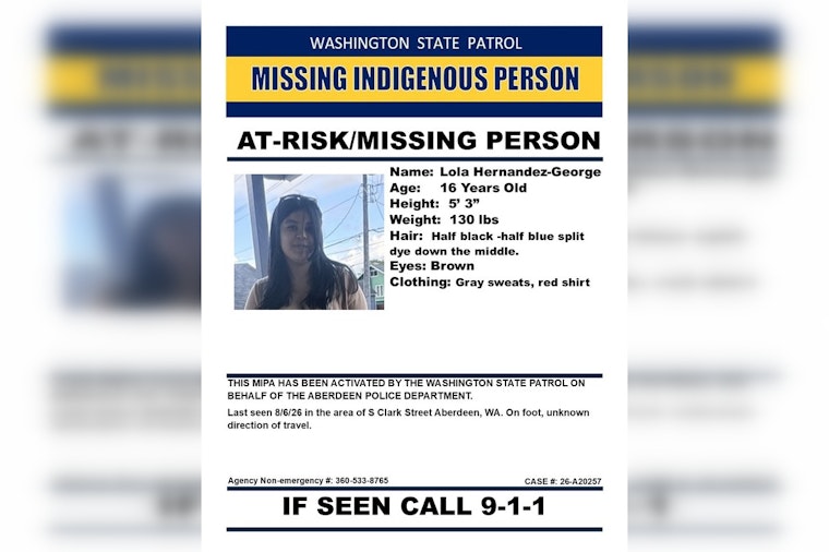 Aberdeen Teen, 16, Vanishes on Foot, Triggers Statewide Native Alert