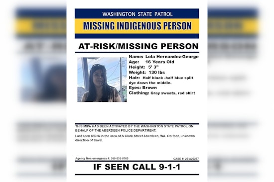 Aberdeen Teen, 16, Vanishes on Foot, Triggers Statewide Native Alert