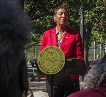 Adrienne Adams Heckled Over Antisemitism at Mill Basin Democratic Forum