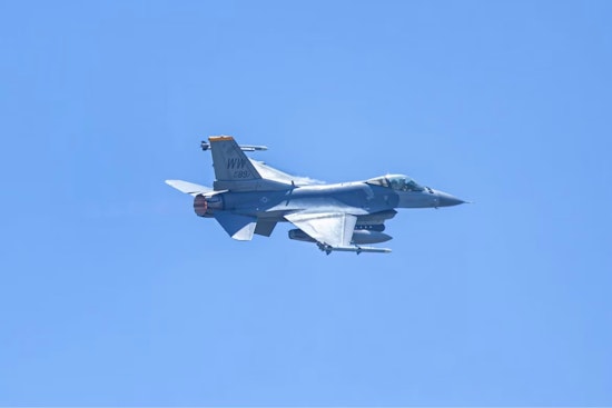 Air Force Pilot's Low F-16 Pass Over Falcons Practice Honors Brother He Lost