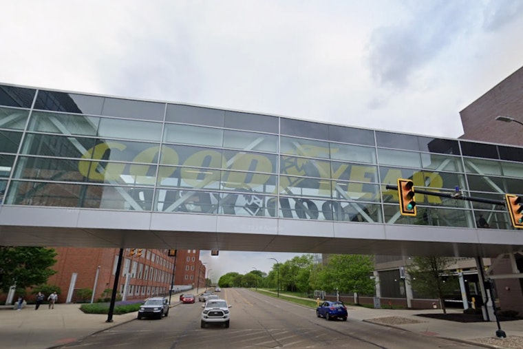 Akron's Lock 3 Park Gets First Major Sculpture by a Woman, Built From Goodyear Tires