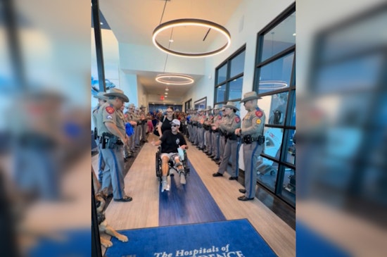 Alpine Trooper Vasquez Walks Out of Rehab, Two Months After Near-Fatal Highway Crash